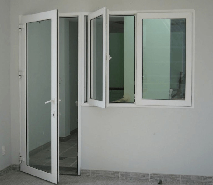 cửa nhôm dạng mẹ bồng con